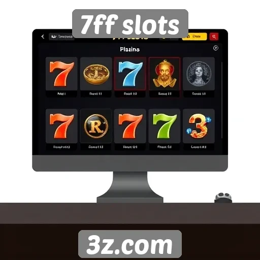 Interface do usuário do 7ff slots é intuitiva
